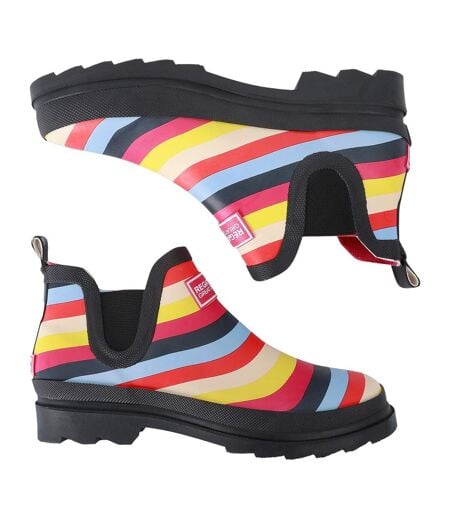 Great Outdoors Womens/ladies Harper Low Cut Wellington Boots Multicoloured Stripe Regatta