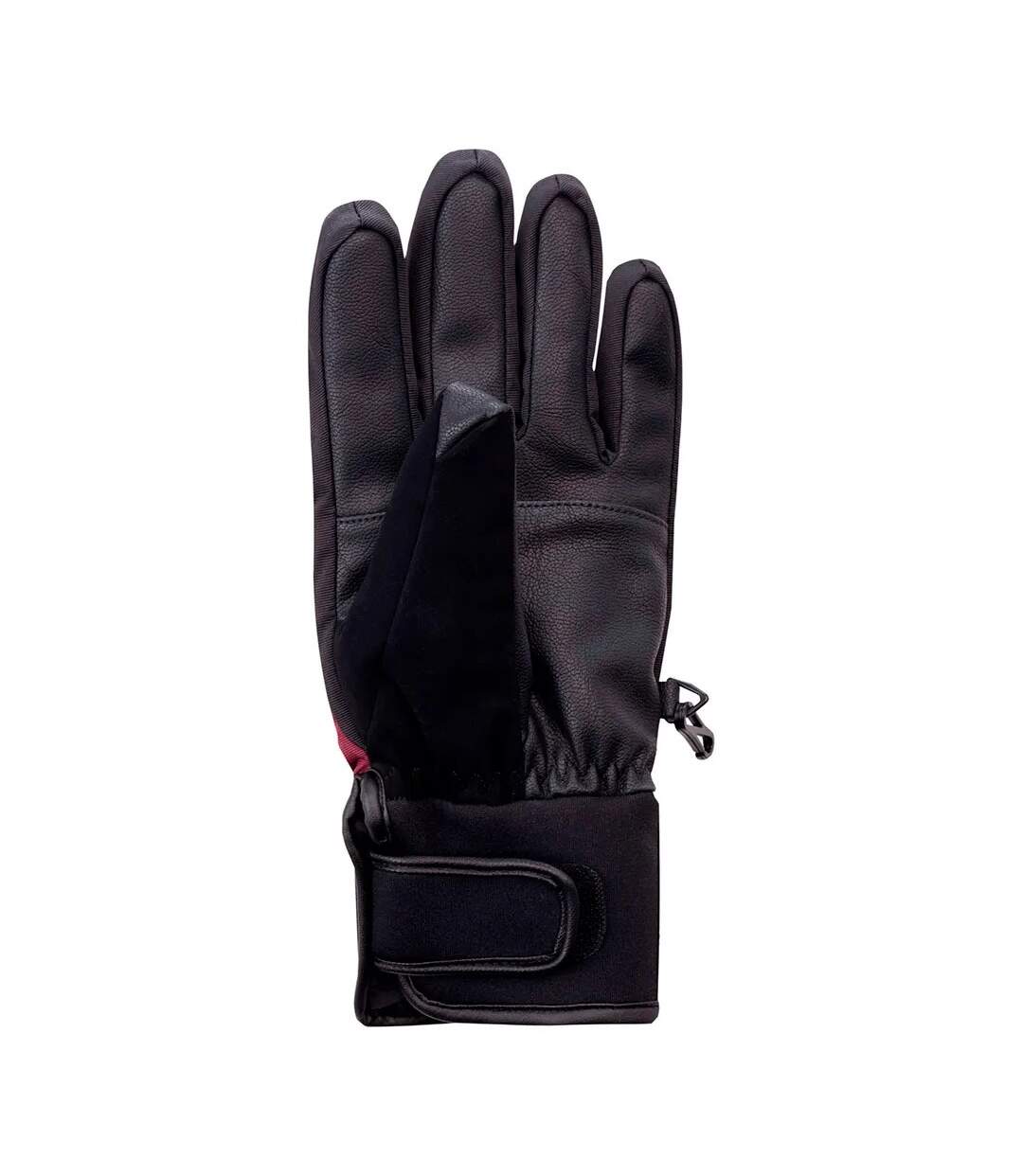 Gants De Ski Vogan Femme Noir Bordeaux Hi-Tec-2