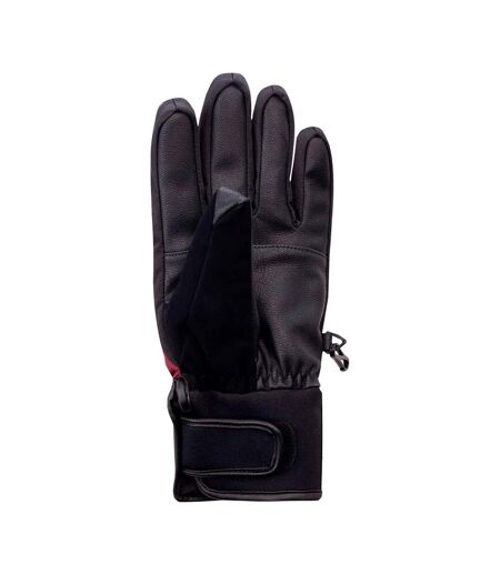 Gants De Ski Vogan Femme Noir Bordeaux Hi-Tec