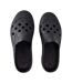 Womens/ladies Perforated Flatform Mules Black Vans-3