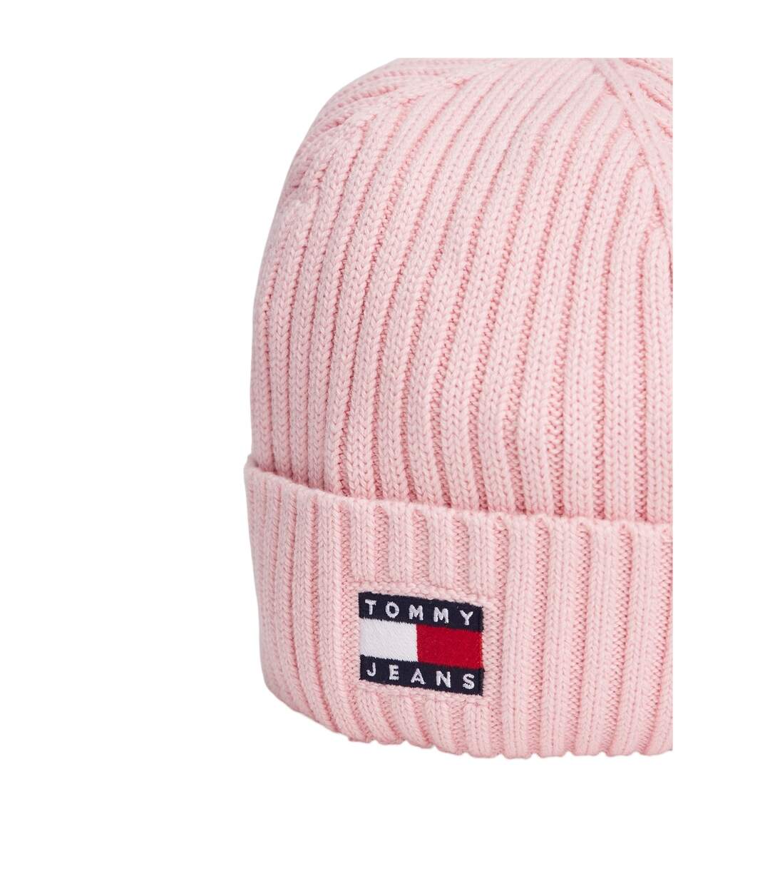 Bonnet Motif/style Logo Et Drapeau Rose Tommy Jeans-4
