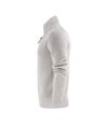 Harvest Mens Flatwillow Knitted Quarter Zip Fleece (Grey Melange)