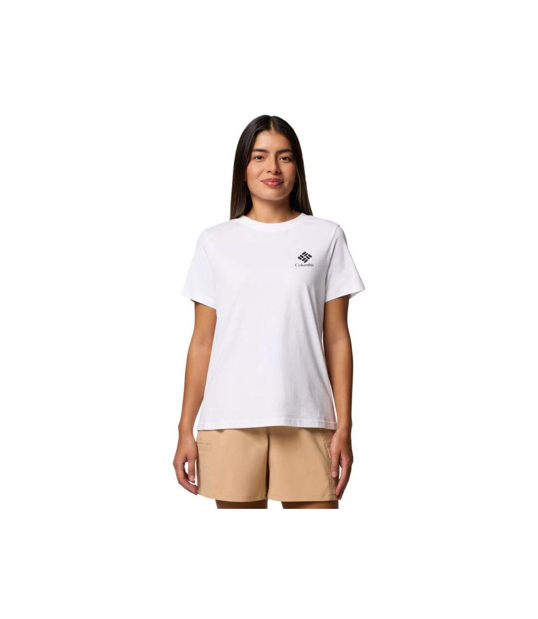 T-shirt Motif/style Graphique Rolling Bend Femme Blanc Columbia-1