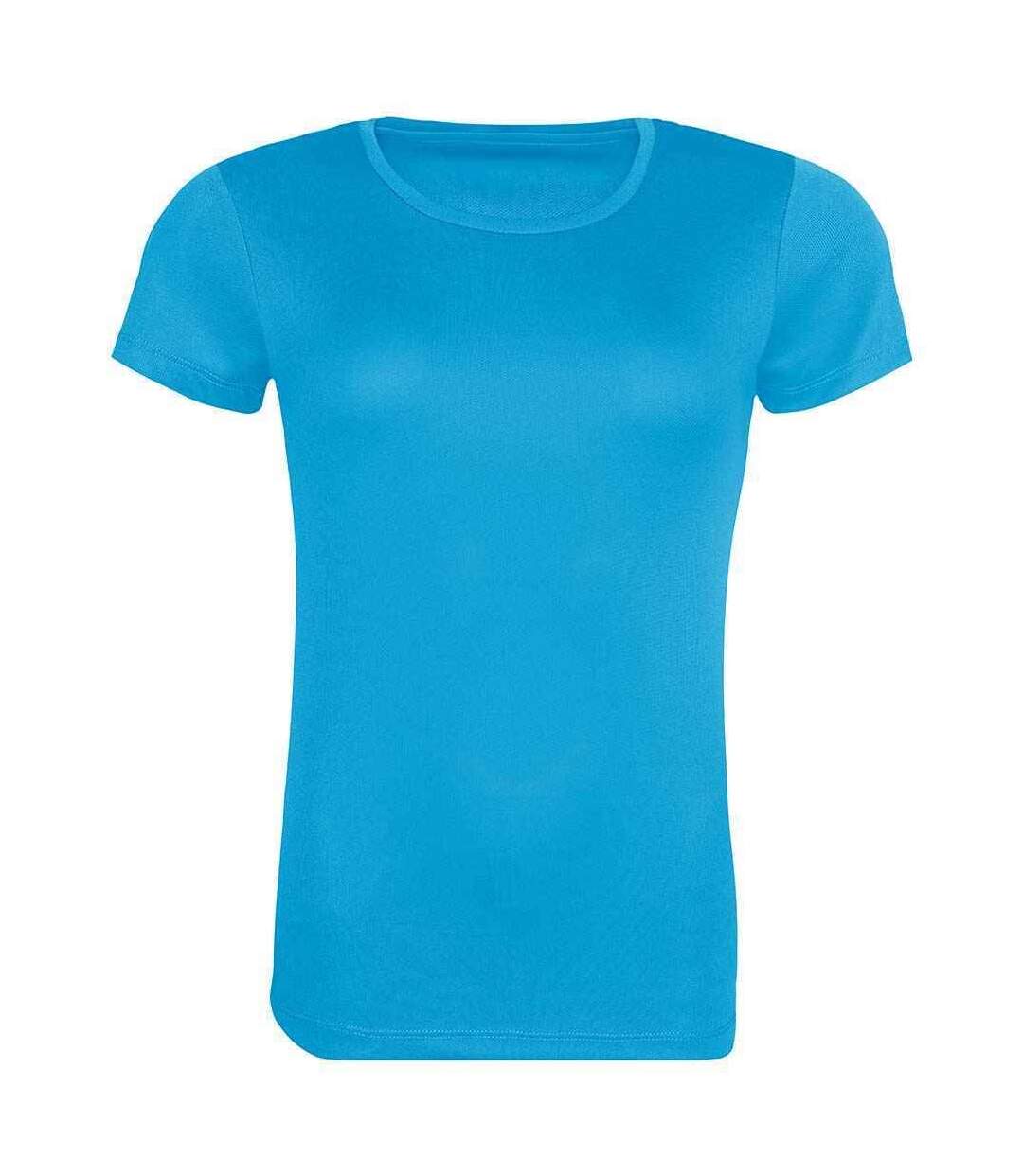 T-shirt cool femme bleu saphir Awdis