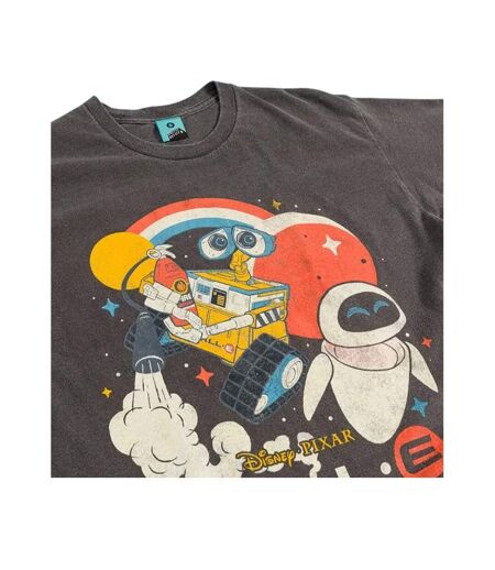 Unisex Adult Vintage Wash T-shirt Charcoal Wall-E