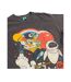 Unisex Adult Vintage Wash T-shirt Charcoal Wall-E-3