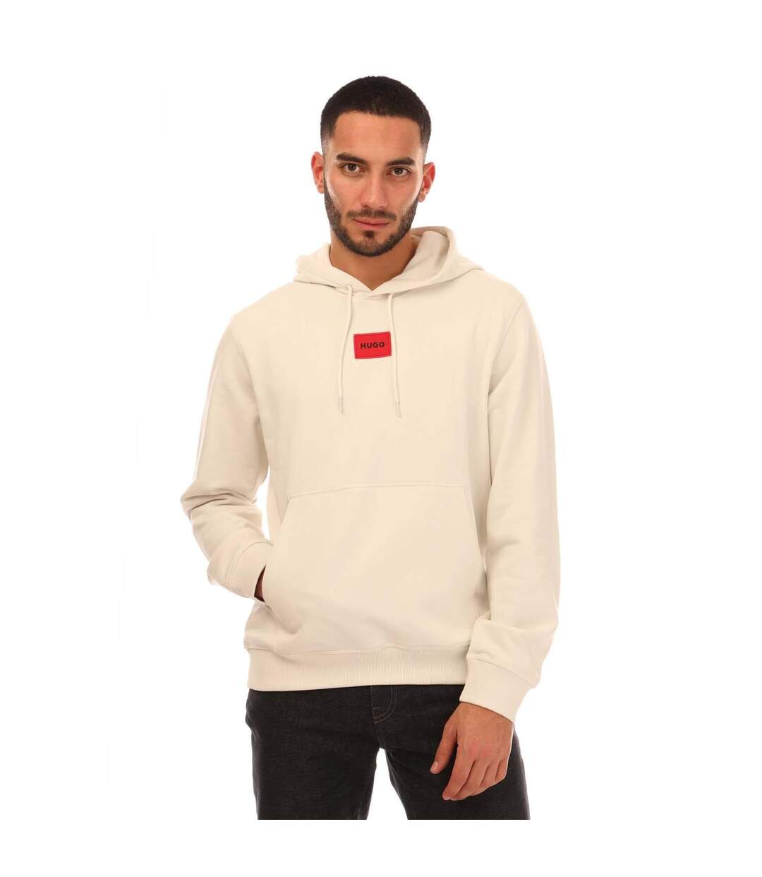 Mens Daratschi Logo Hoodie Natural Hugo-2
