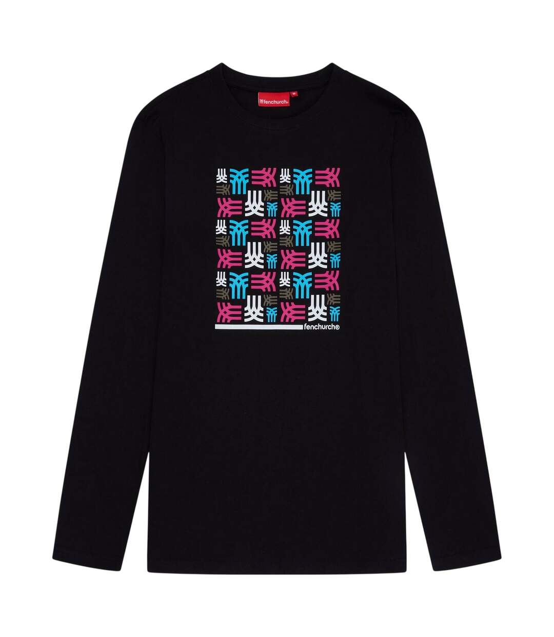 T-shirt Manches Longues Goulston Homme Noir Fenchurch-1