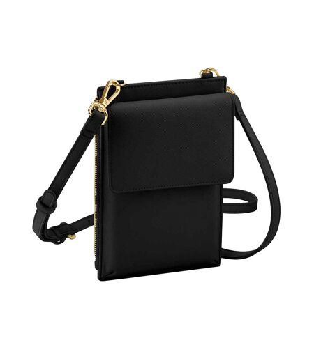 Boutique phone carry case one size black Bagbase