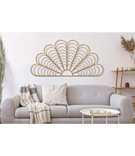 Décoration Murale en Métal Panama 160cm Marron