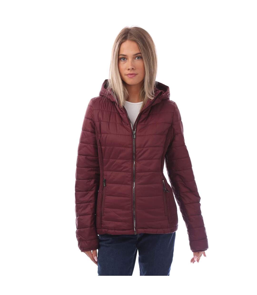 Doudoune Matelassée Valerie Femme Violet Trespass-2