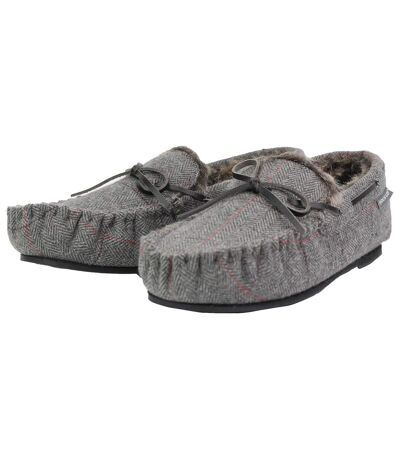 Mens Moccasin Slippers with Memory Foam