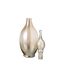 Vase Bouchon Fiole en Verre Jo 53cm Beige-2