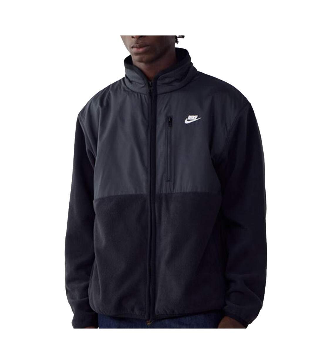 Veste noire homme nike m nk club-1