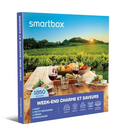 SMARTBOX - Week-end charme et saveurs - Coffret Cadeau Séjour