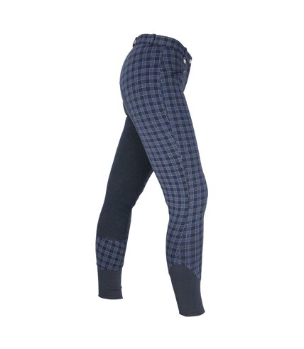 HyPERFORMANCE Womens/Ladies Harby Breeches (Navy Check)