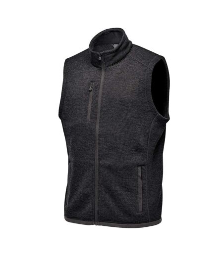 Mens Avalante Knitted Heather Full Zip Gilet Black Stormtech