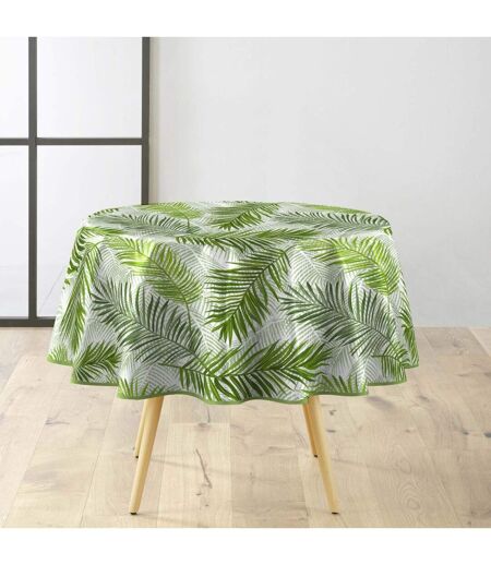 Nappe Ronde Green Feuilles 160cm Vert