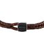Mens Seal Leather Braided Bracelet One Size Brown Boss-2
