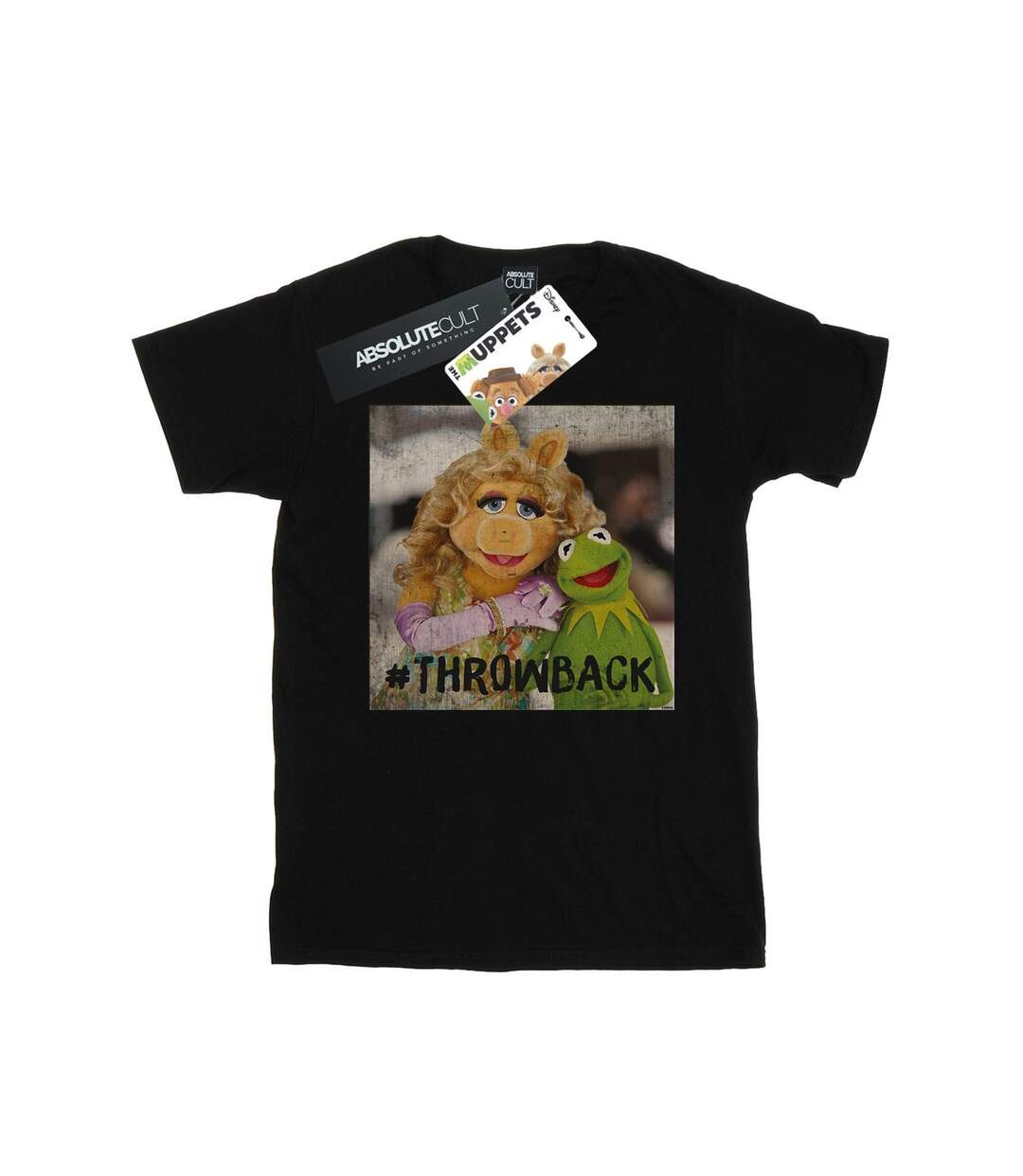 Disney Womens/Ladies The Muppets Throwback Photo Cotton Boyfriend T-Shirt (Noir) - UTBI41190-1