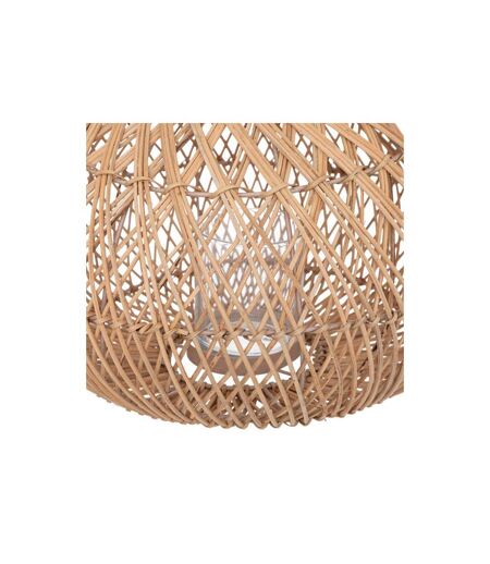 Lanterne Déco en Rotin Lour 38cm Beige