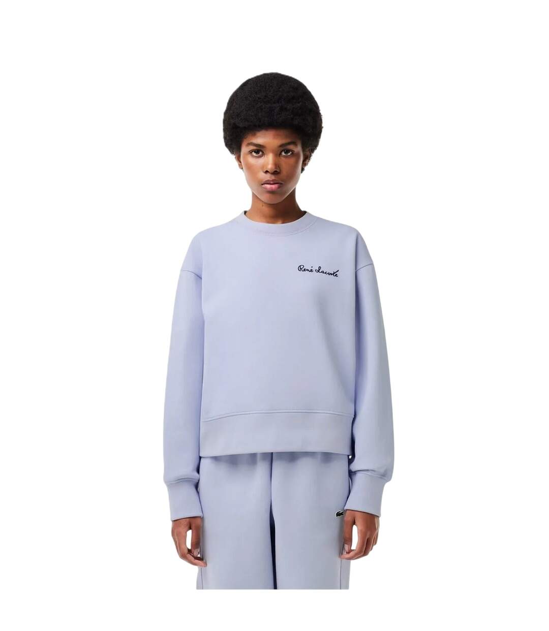 Sweat Motif/style Lettrage Femme Bleu Lacoste-1