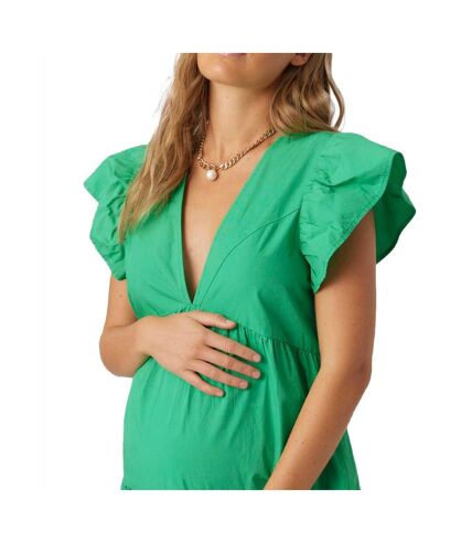 Robe de Grossesse Verte Femme Vero Moda Marternity Jarlotte - L