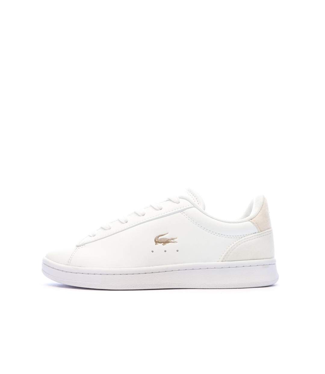 Baskets blanches femme lacoste carnaby set 224-1
