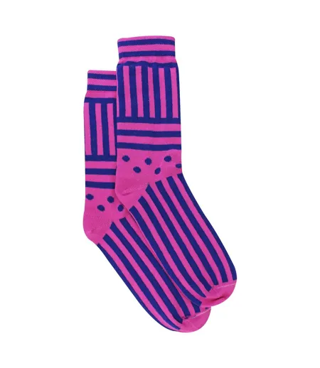 Mencap Mens Novelty Cotton Socks | Colourful Striped Slogan Fun Gift