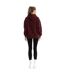 Womens/ladies liliya oversized hoodie burgundy Lookus