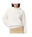 Sweat à capuche blanc femme lacoste polaire surdimensionné - 32-1
