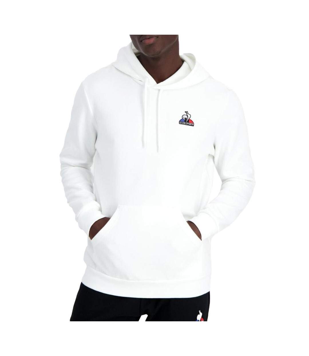 Sweat Blanc Homme Le Coq Sportif Hoody - L-1