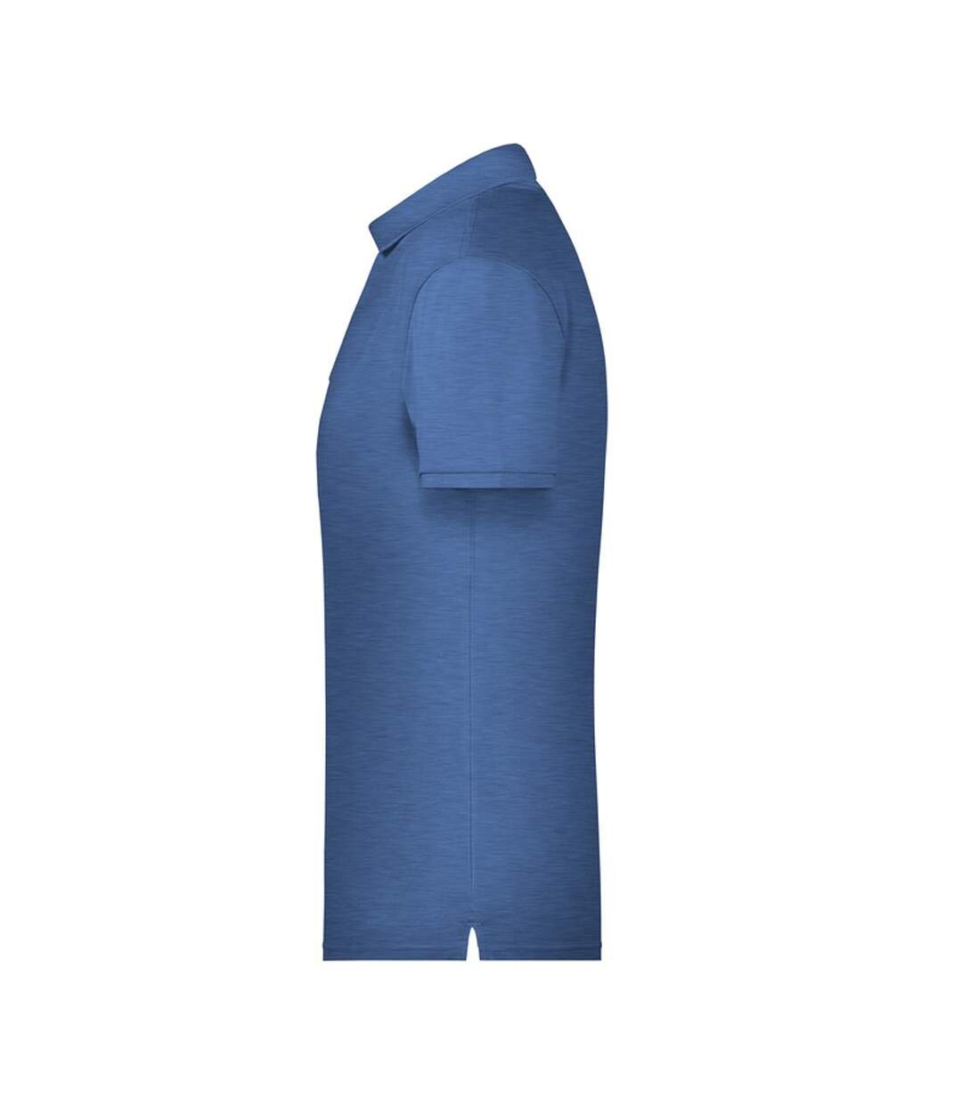 Polo Basic Homme Denim Clair Chiné James And Nicholson-4