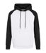 Sweat à capuche basic homme blanc / noir Build Your Brand-1