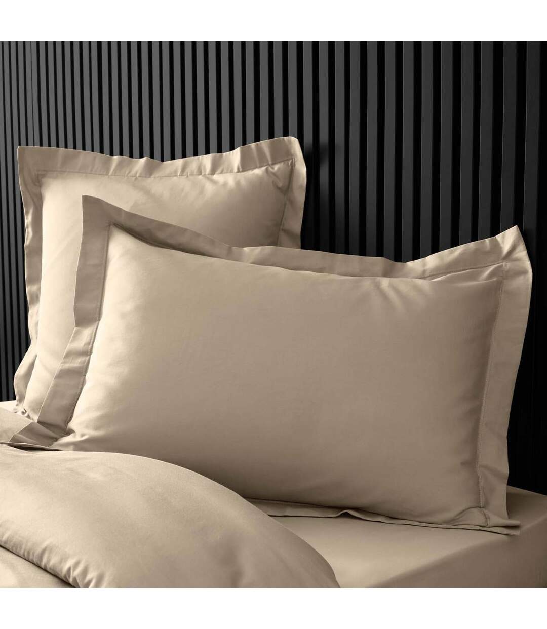 Taie d'Oreiller Percaline 50x70cm Sable-2
