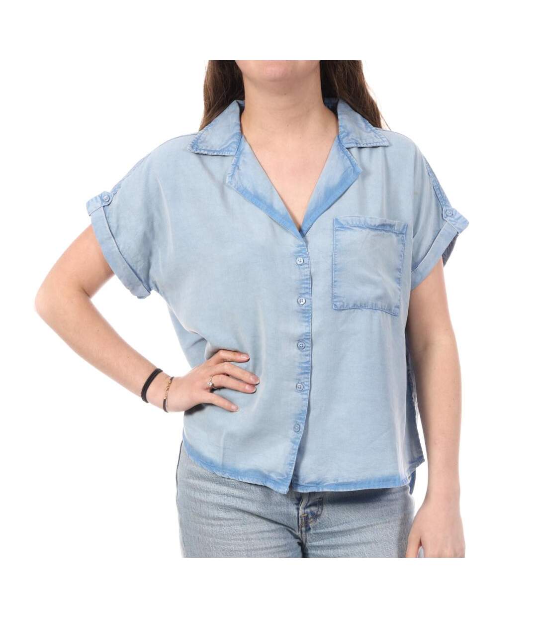Chemise bleu  femme kaporal miami-1