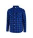 Chemise Manches Longues Motif/style Motif Écossais À Carreaux Homme Bleu Lee Cooper-3