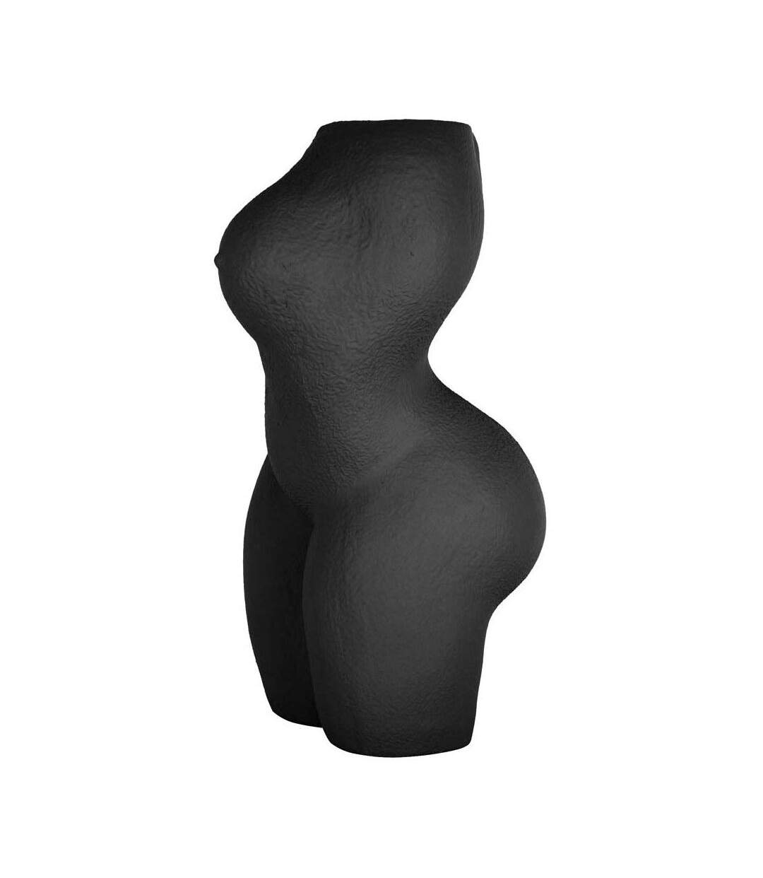 Vase buste de femme en résine Lady Marron sable-4