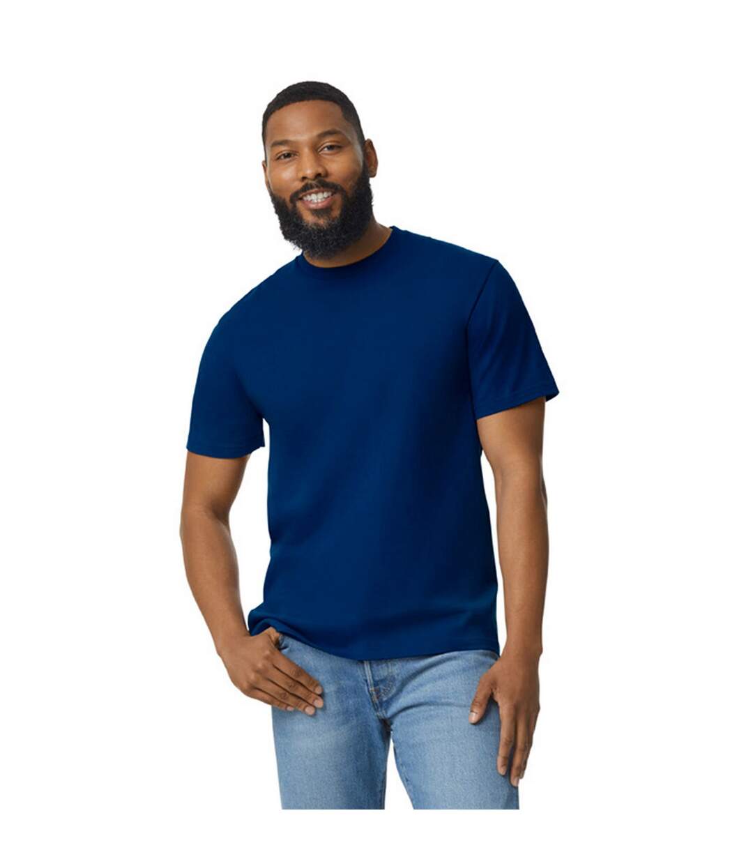 T-shirt Softstyle Homme Bleu Marine Gildan-2