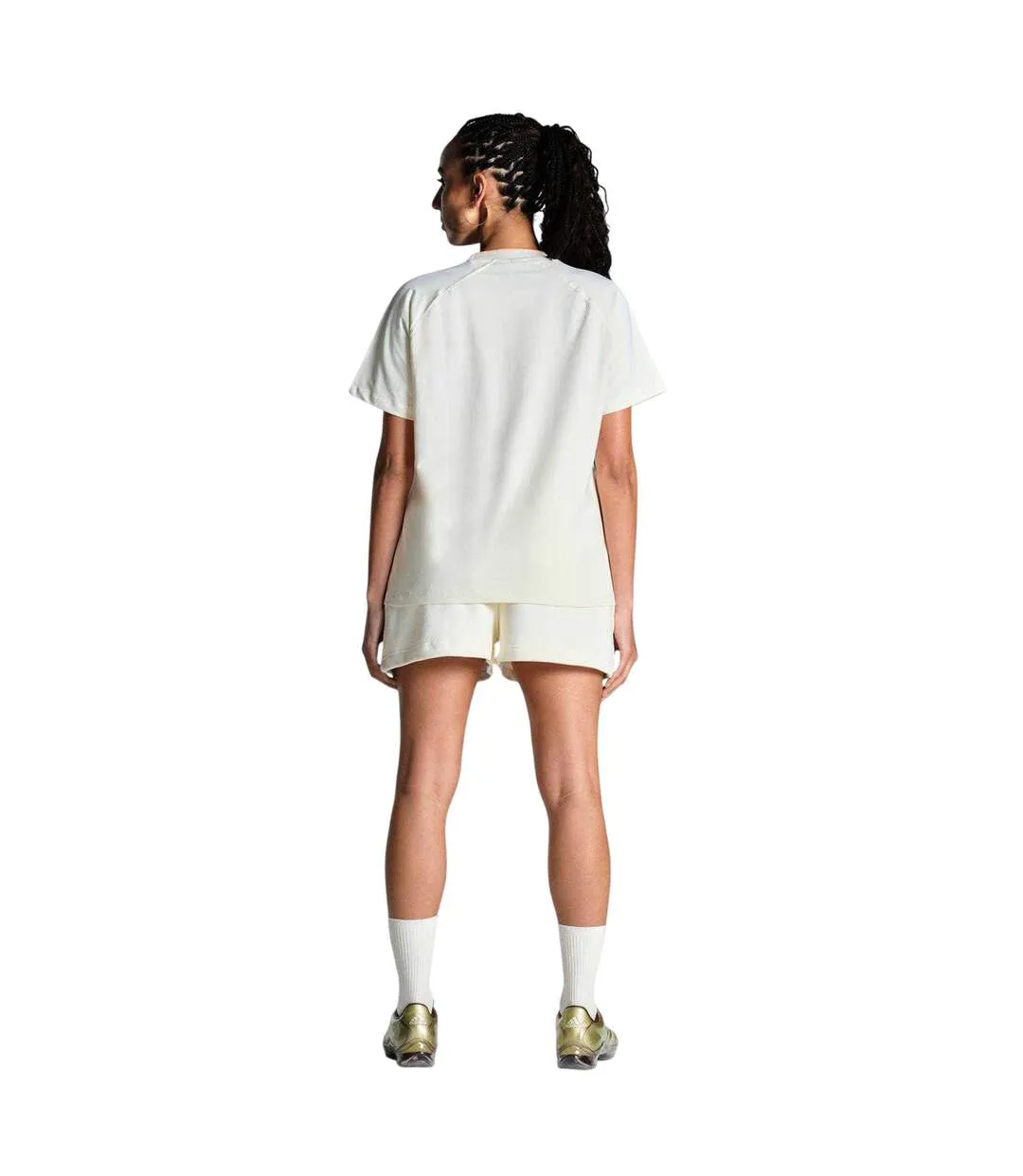 Womens/ladies T-shirt Off White Peach Miss Kick-3