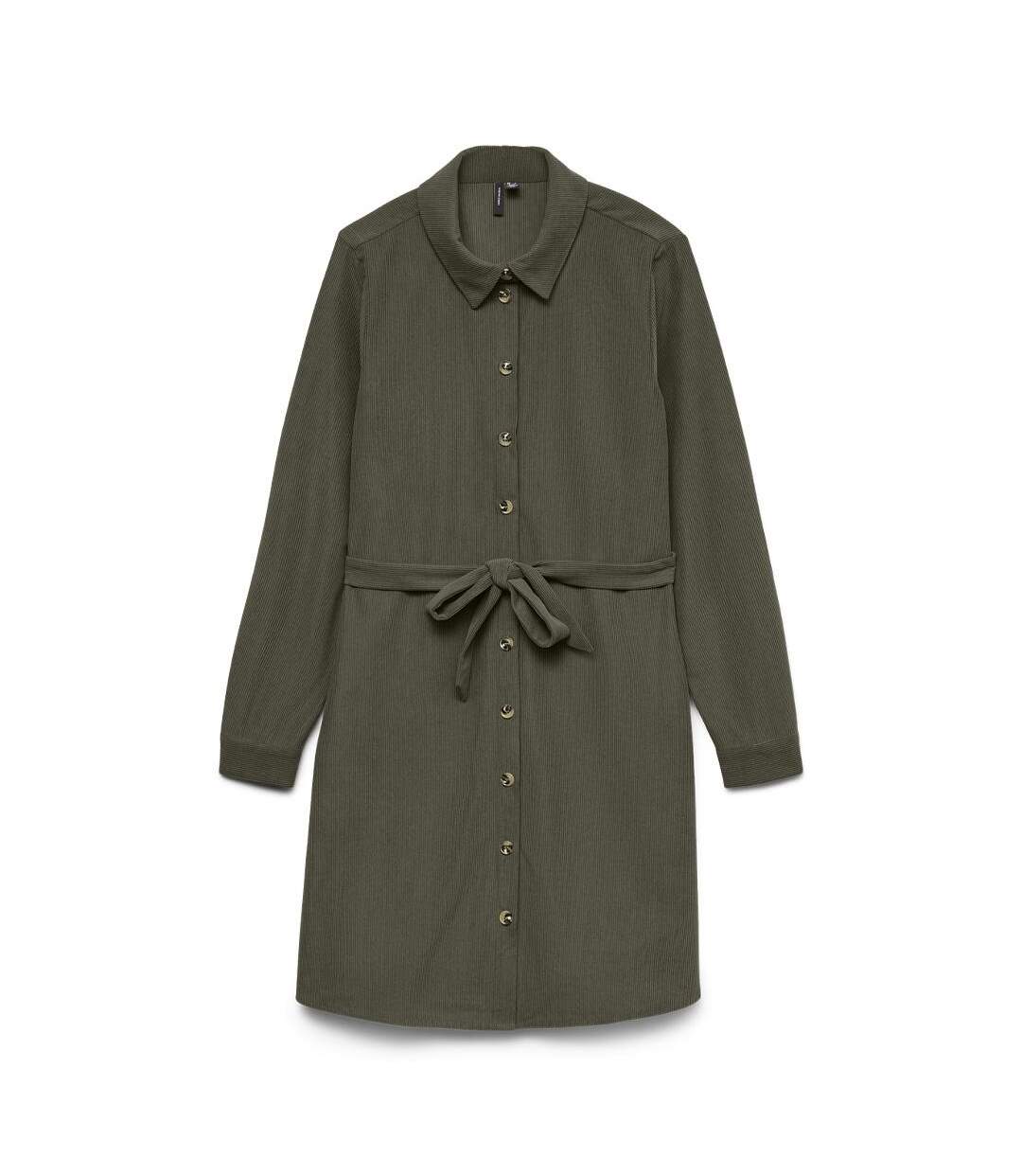 Robe kaki femme vero moda callie-1