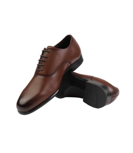 Mens ryan faux leather lace up oxford shoes brown Where´s That From