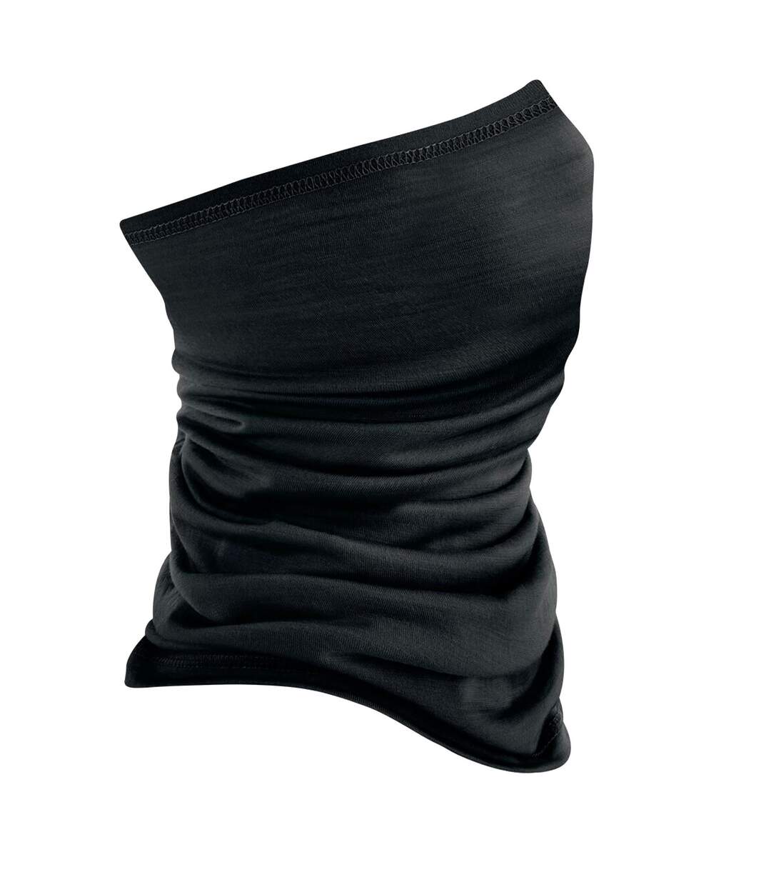 Écharpe Tube En Laine Mérinos Morf Taille Unique Noir Beechfield-2
