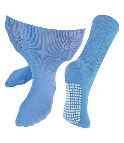 1 Pack Extra Wide Bamboo Oedema Socks with Grips