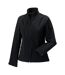 Jerzees Colours Ladies Water Resistant & Windproof Soft Shell Jacket (Black)