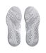 Womens/ladies Gel Dedicate 8 Tennis Shoes White Silver Asics-3