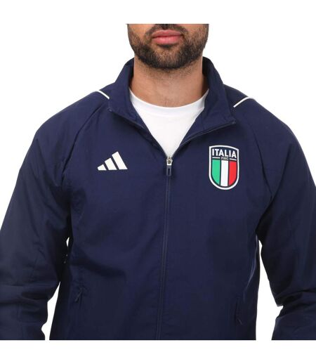 Haut de survêtement tiro homme bleu Adidas