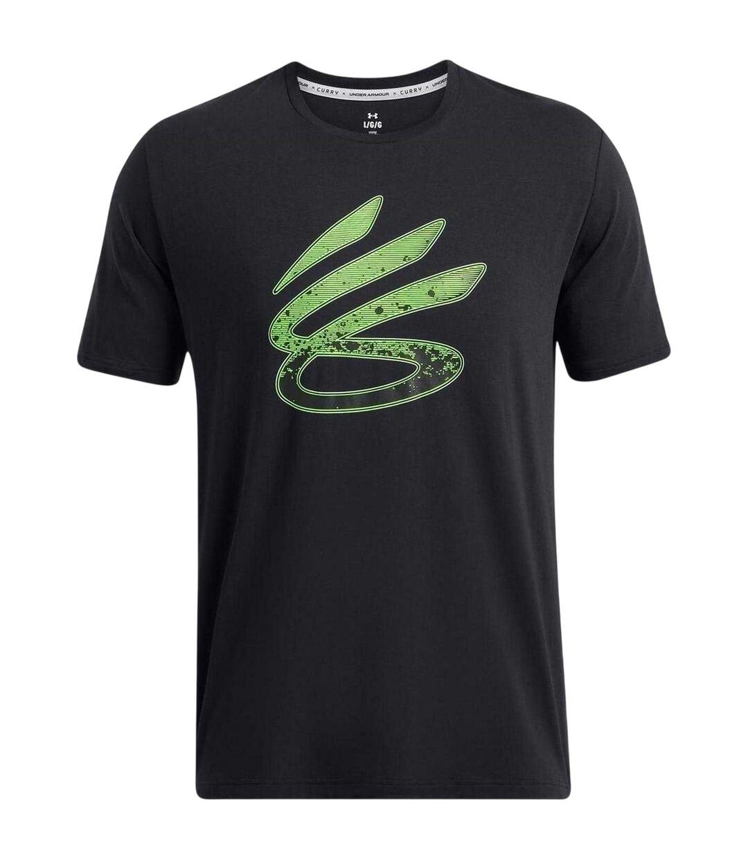 T-shirt Motif/style Stephen Curry Trend Homme Noir Vert Under Armour-1