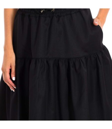 Skirt with elastic waist with drawstring 6Z2N632N89Z women