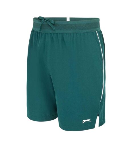 Mens Tech Contrast Tennis Shorts Forest Green Slazenger